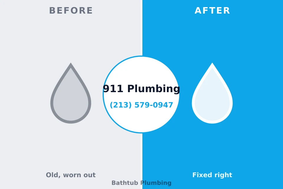 Before and after: plumbing repair Kincaid, IL